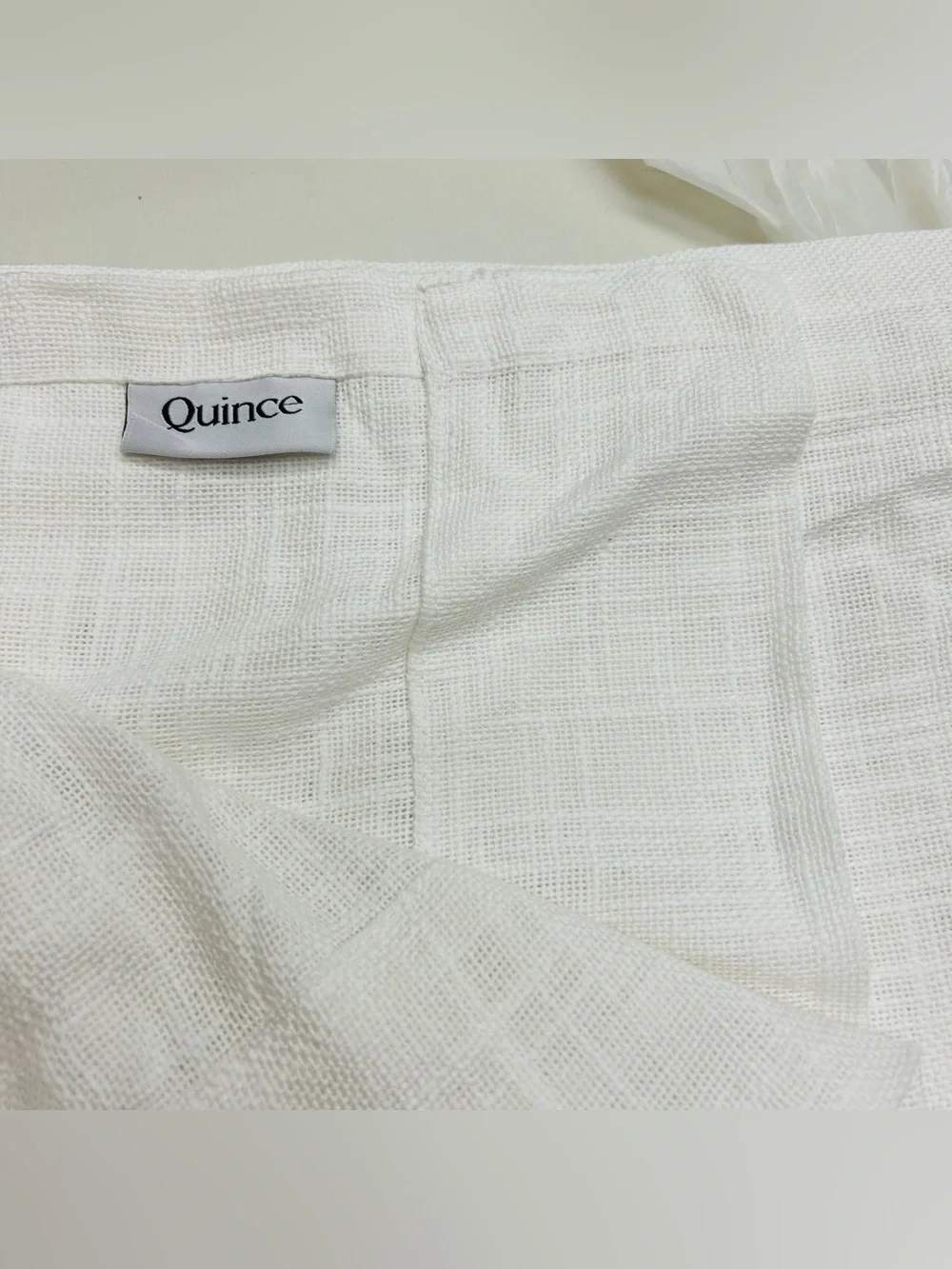 QUINCE Set Of 2 48x108 Cotton Sheer Curtains White 9735